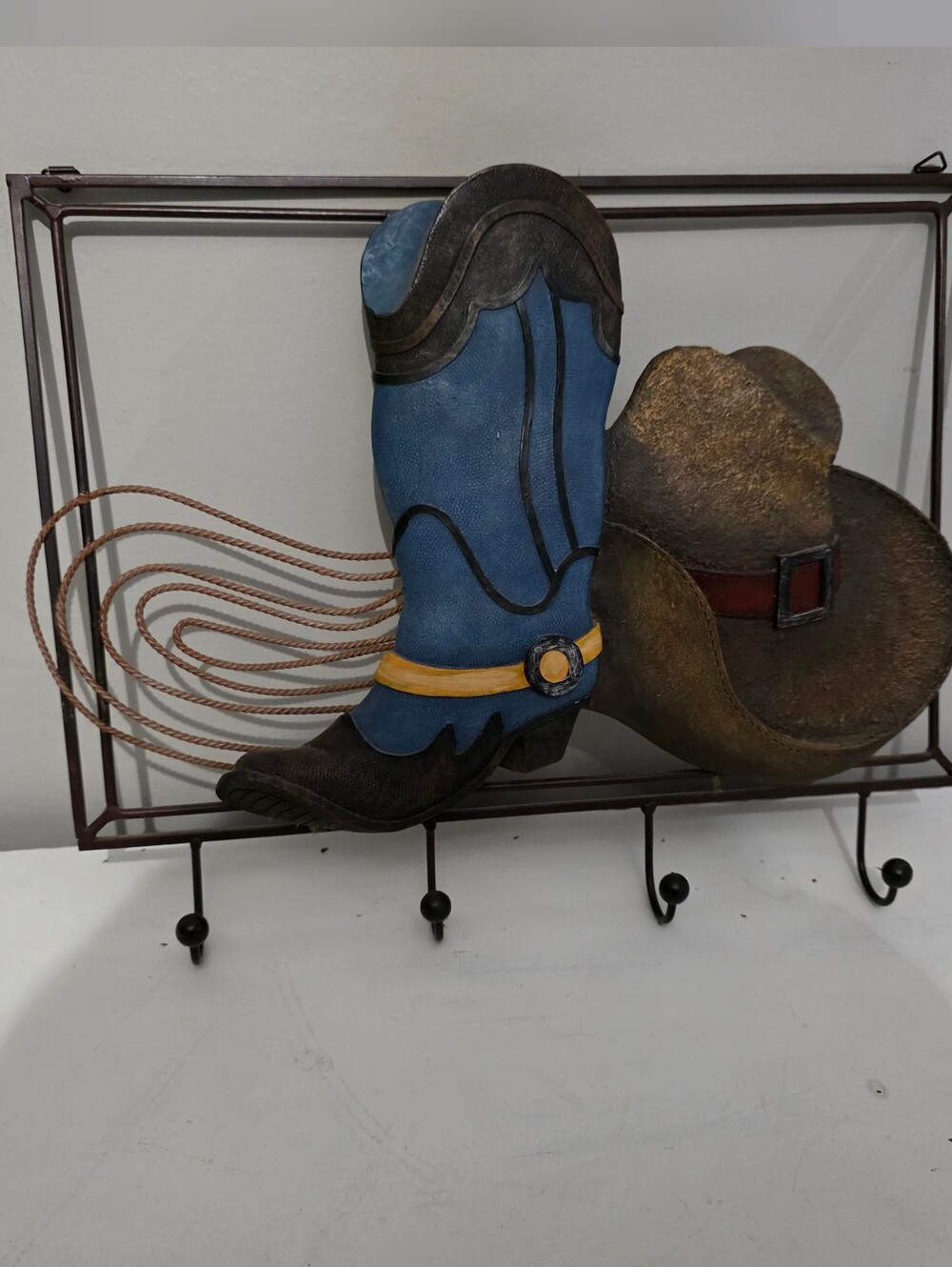 Cowboy Western Multi-Purpose Wall Hook ~~ Coat/Keys/Towels/Hats